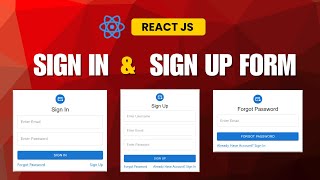How To Create Sign In & Sign Up Form Using React JS | Material UI | Beginner's Guide