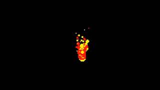 Fire by creating Particle Effect in pygame Python