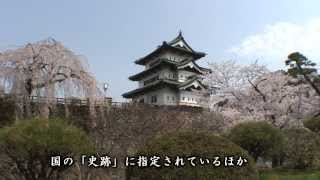 【HD】青森県　弘前公園の桜 （弘前城）  -  がんばれ東北！