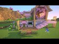 minecraft how to build a pink heart cottage ✨build tutorial✨