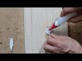 초간단 수리 파인 흠집 물티슈와 순간접착제로 간단히 메우기 woodworking 엘데팩토리