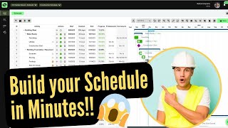 Build a Construction Schedules in MINUTES from Scratch | Outbuild