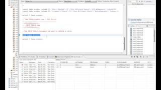 SQL QUERY DROP TABLE DEMO