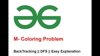 M-Coloring Problem || BackTracking + DFS|| Easy Explanation