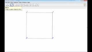 GeoGebra Tutorial: How to construct a square