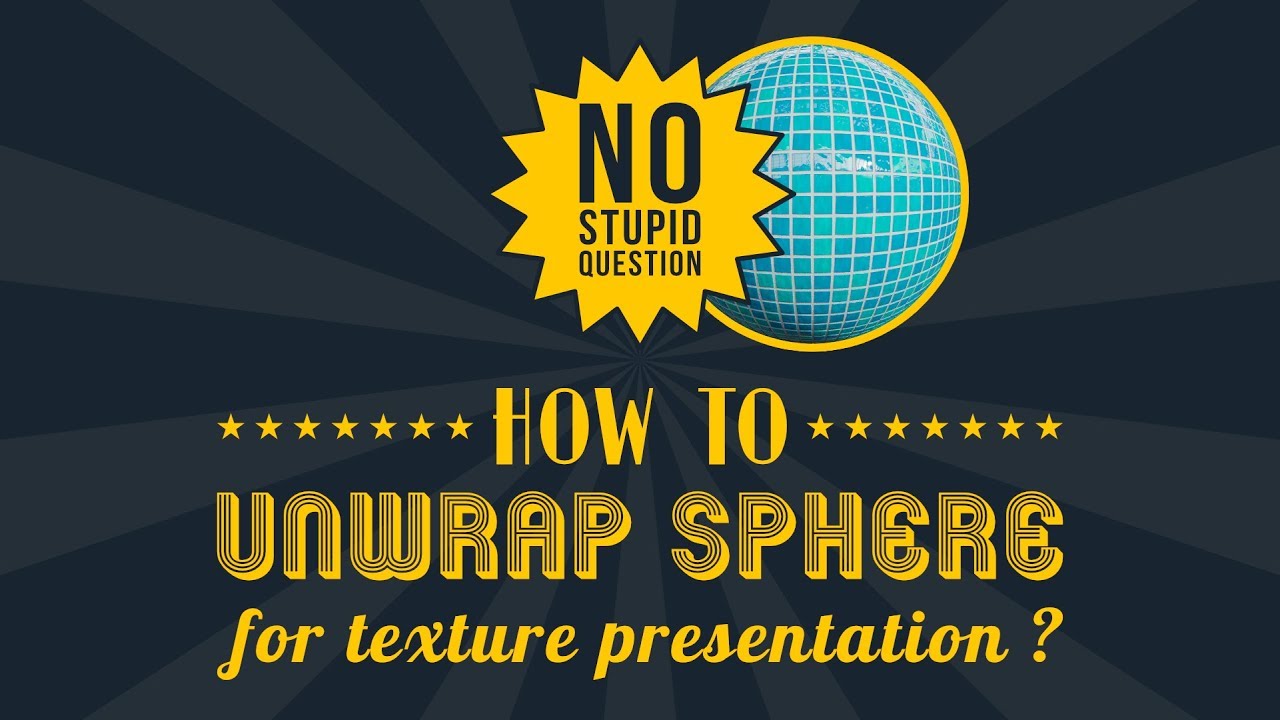 How To Unwrap Sphere For Texture Presentation ? Blender Tutorial - YouTube