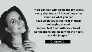 Quote of the Day: C. JoyBell. C