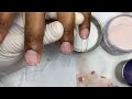 Acrylic For Beginners | Ombre Marble | Nail Art Tutorial |