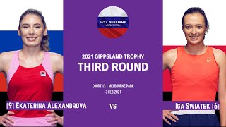 2021 Gippsland Trophy — Ekaterina Alexandrova vs Iga Swiatek
