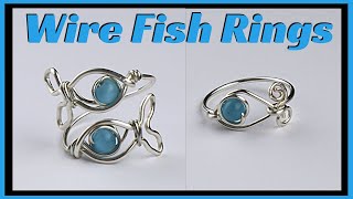 DIY Wire Fish Ring and Pisces Ring Tutorial