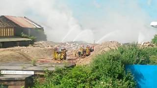 Fire at Egan Tyre Recycling Plant in Aberafan