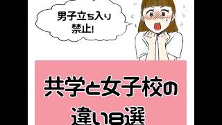 【学校あるある】共学と女子校の違い８選【女子】