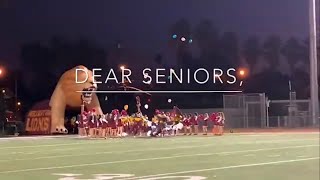 Dear Seniors