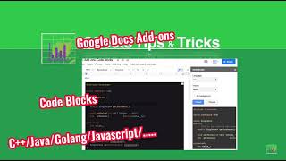 Code Blocks (Google docs Add-ons)