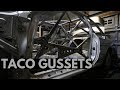 GC8 Rally Car - Taco Gussets - Subaru FIA Stage Rally Roll Cage Build