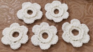 الكروشية الايرلندي.. How to make irish crochet lace motif .  из ирландского кружева крючком