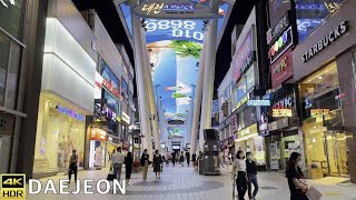 불금 은행동 대전 스카이 로드 산책🚶‍♂️대전에 있는 홍대 거리   KOREA 4K HDR✨korea walk✨walking tour korea