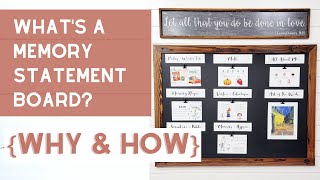 Gentle Classical Memory Statement Board | What is a Memory Statement Board | Homeschool | Curriculum