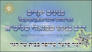 למה פרצה שריפה בבית של הגוי -  סיפור