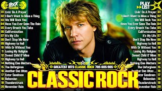 Top 100 Classic Rock Songs Of 80s 90s - Bon Jovi, Aerosmith, Queen, Guns N' Roses, Metallica, Queen