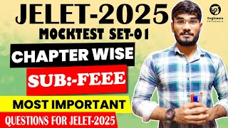 JELET-2025 MOCKTEST SET-01🔥| Unit-01| SUB:-FEEE | Question with Answer Analysis😱#jelet2025