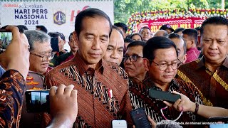 Keterangan Pers Presiden Jokowi Usai Hadiri Peringatan Hari Pers Nasional, Jakarta, 20 Februari 2024