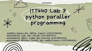 LAB7 ITT440 - PARALLEL PROGRAMMING
