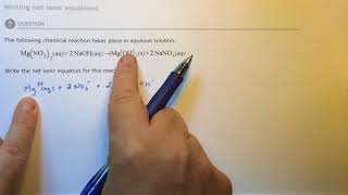 Aleks Writing net ionic equations