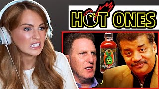 First We Feast: Hot Ones | Irish Girls First Time Reaction