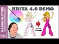 Krita 4.0 New Features - Color Line Art FASTER + More