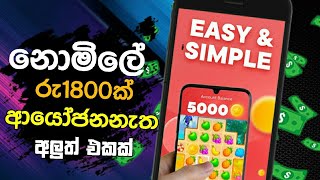 හැමෝටම නොමිලේම රු1800ක් අායෝජන නැතිව | make money online at home free earning