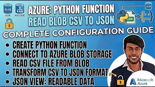 7) Python Azure Function: Read Blob CSV → JSON Output (Pandas Magic)