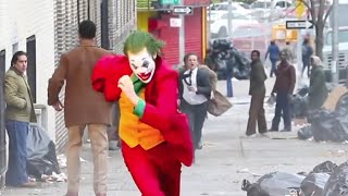 NEW Joker Chase Behind the Scenes (Joker Movie Joaquin Phoenix 2019) Footage