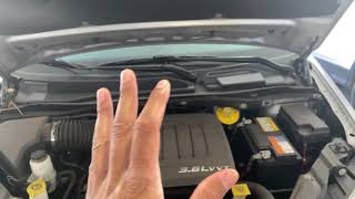 Dodge Grand Caravan - How to add engine oil