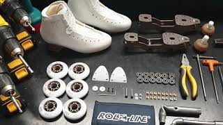 How to assemble a professional in line artistic roller skates Roll Line Linea + Edea Overture