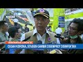 cegah corona stasiun gambir disemprot disinfektan