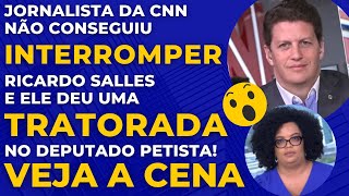 🚨ESPETACULAR: JORNALISTA ATÉ TENTOU INTERROMPER SALLES, MAS ELE DET0NOU PETISTA EM DEBATE SOBRE AGRO