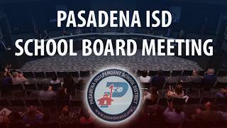PASADENA ISD Meeting of the Board of Trustees 3/24/2026