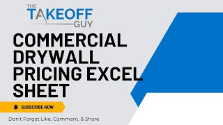 Commercial Drywall Pricing Excel Sheet 🏗️