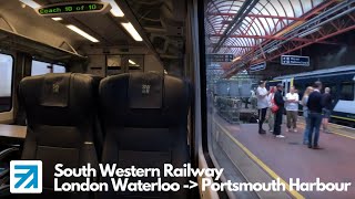 South Western Railway Full Journey (London Waterloo - Portsmouth Harbour) [1st class]