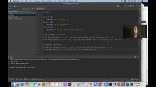 Python Programming: Lesson 7 - Boolean Variables and the if/else Block