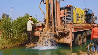 7 HP Borewell Drilling | 200 Feet Deep Bore | Coconut Water Checking Trick Full Process
