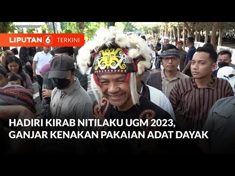 Ganjar Pranowo Kenakan Pakaian Adat Dayak Saat Ikuti Kirab Budaya ...