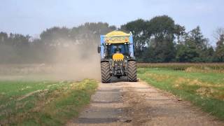 Contractor P \u0026 R Burbage harvesting Maize for winter cattle feed at Pode Hole Farm