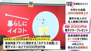 23年度は黒字見込む…中部電力ミライズが契約世帯に2千円分の電子マネー等付与 家庭向け負担軽減策の一環で