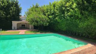 Enjoying this gorgeous sunny 😎 L.A. day by the pool at the former Ronald Reagan, Jane Wyman home.