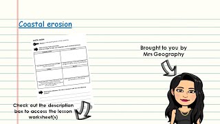 Coastal erosion