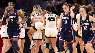 final four minutes of Iowa's Final Four win over UConn
