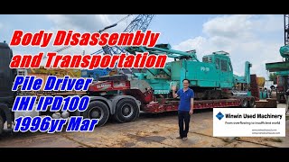 [ Winwin Used Machinery ] Pile Driver IHI IPD100 (1996yr Mar) Body Disassembly and Transportation