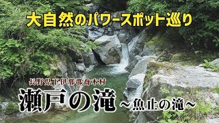 【大自然のパワースポット】瀬戸の滝～魚止の滝～(長野県下伊那郡喬木村)